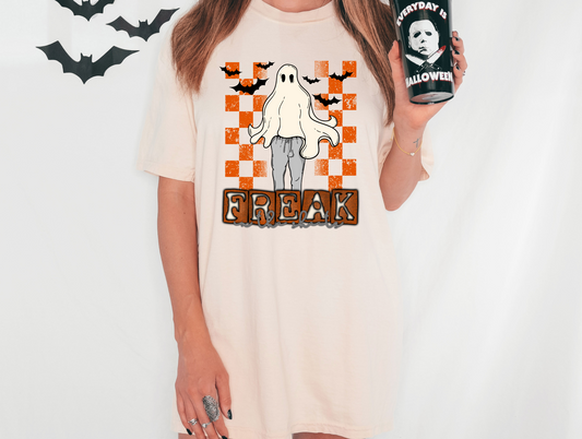 Freak in the sheets - orange checkered