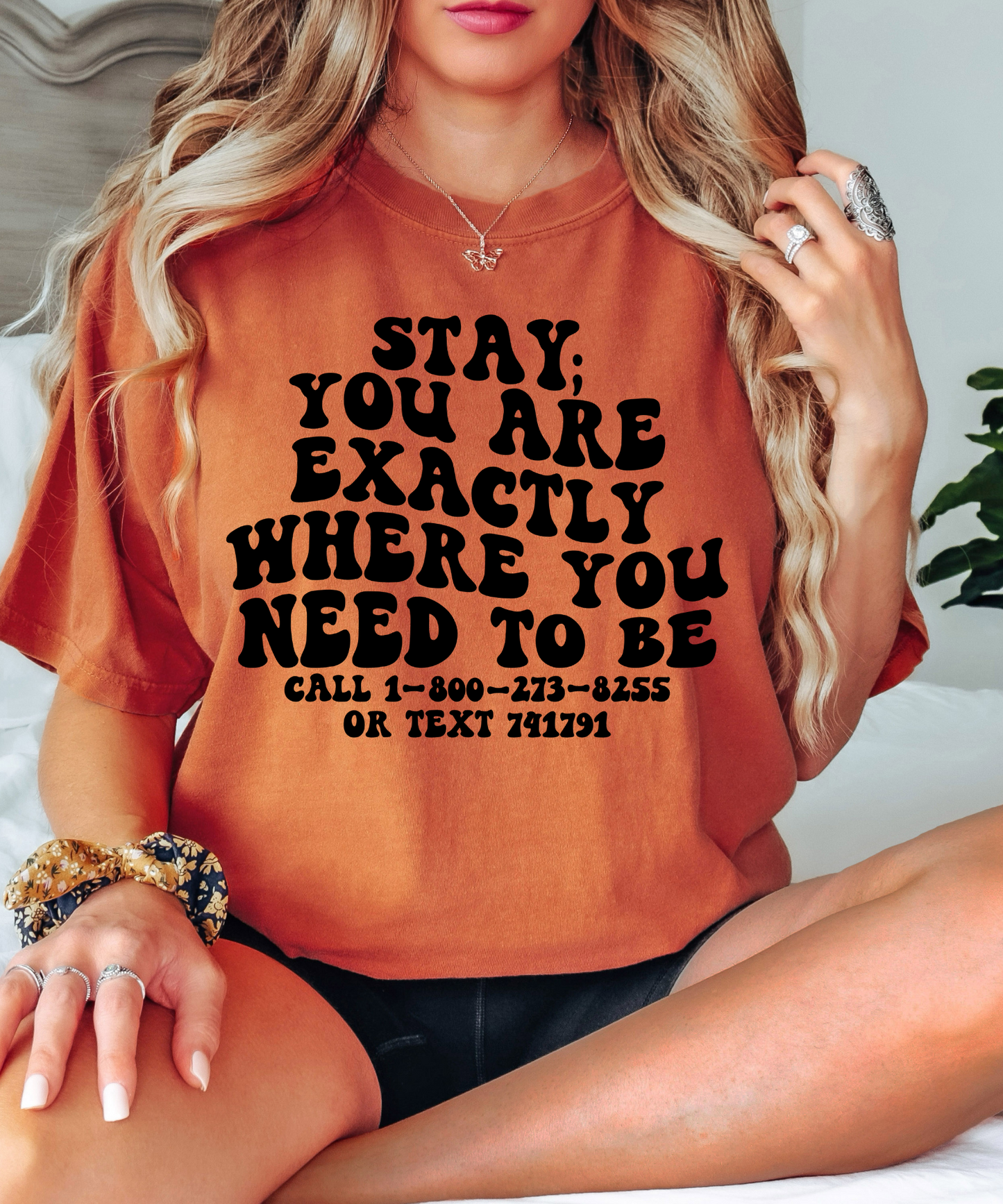 Stay; you are exactly where you need to be - black