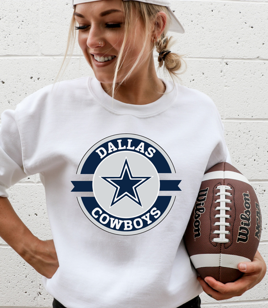Dallas Cowboys with star in the middle - white letters