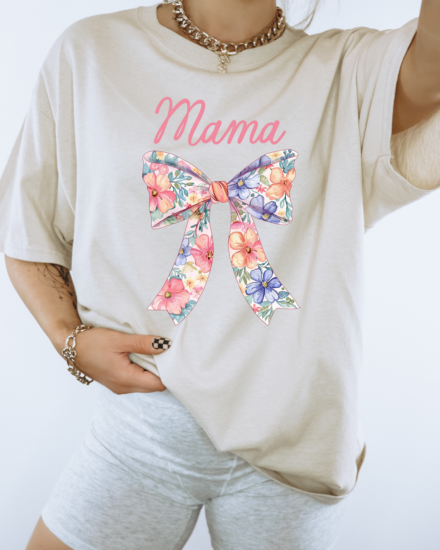 Mama Floral Bow