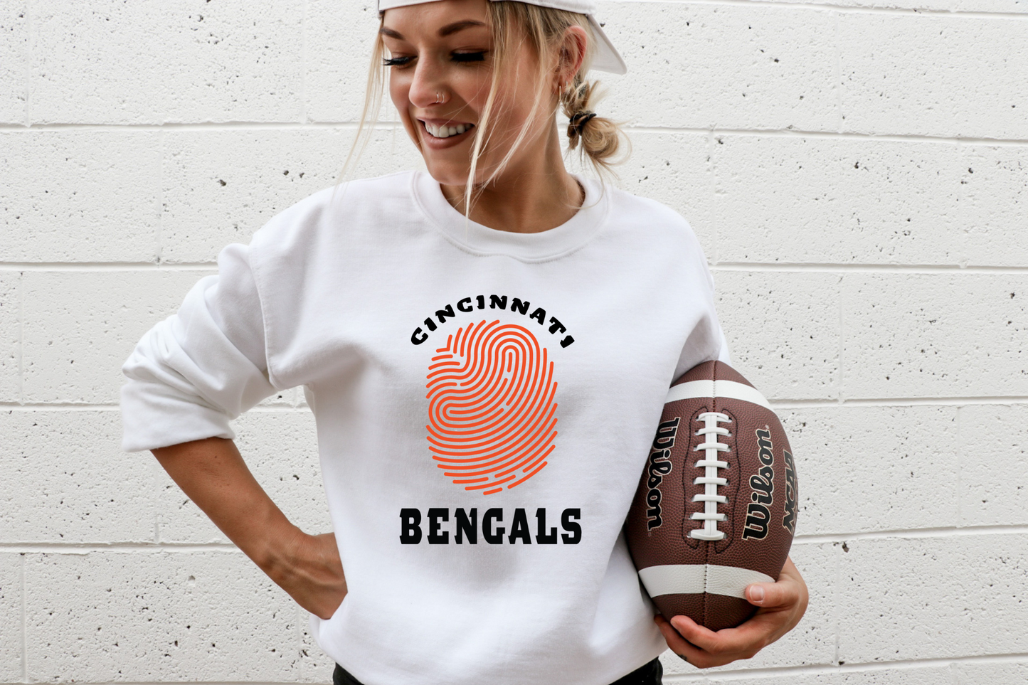 Cincinatti Bengal's with orange fingerprint