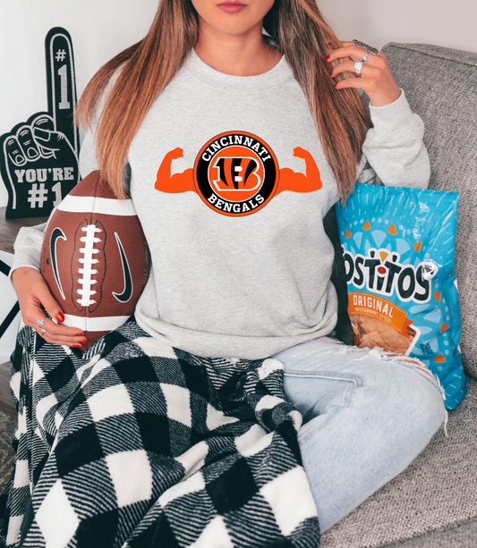 Cincinatti Bengal's with flexing arms