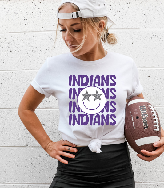 Indians Star Face Silver
