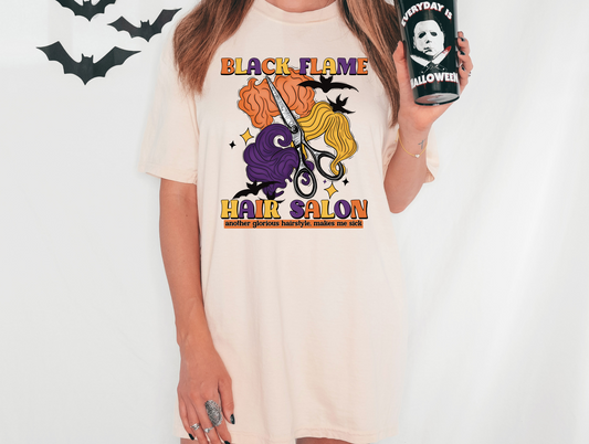 Black flame hair salon