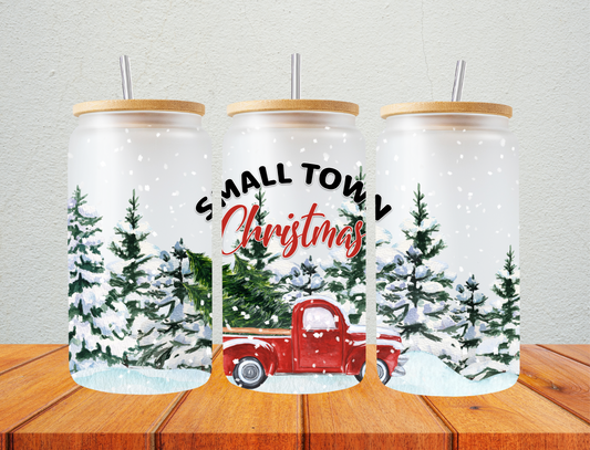 Small Town Christmas Little Red Truck - UV Libby Wrap