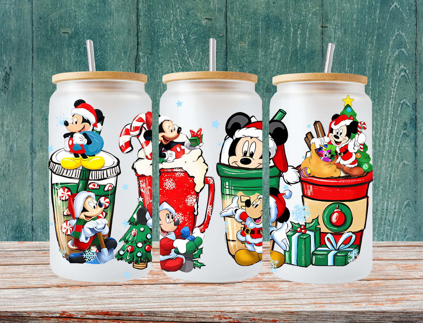 Mickey Christmas coffee - UV Libby Wrap