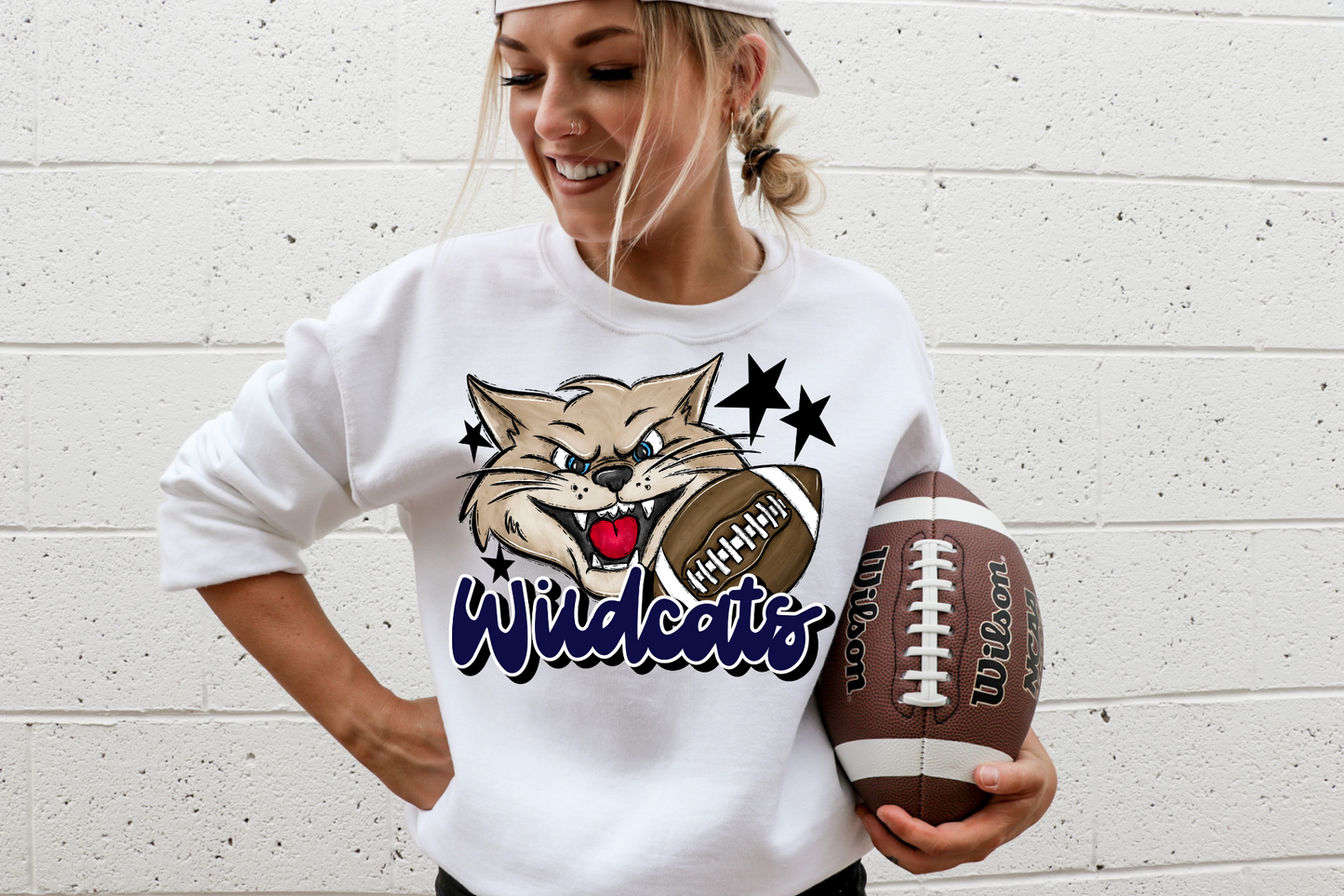 Navy Wildcats Mascot Football