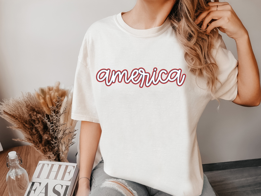 america cursive