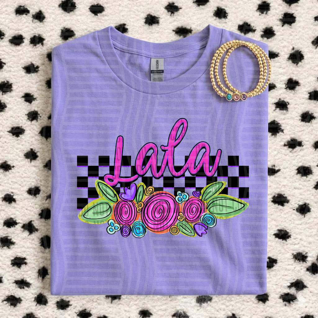LALA CHECKERS FLOWERS
