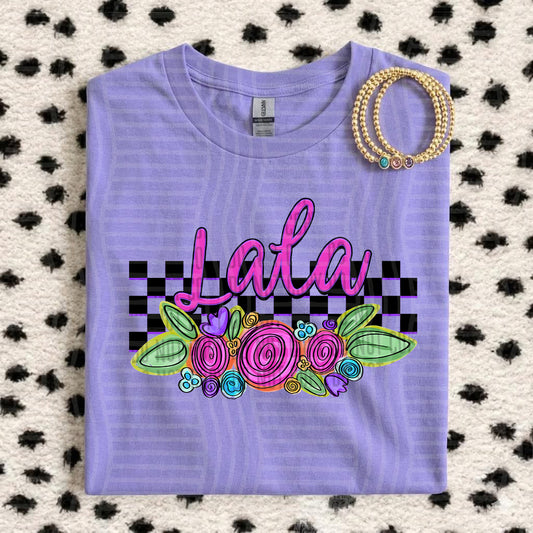 LALA CHECKERS FLOWERS