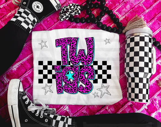 Twigs (pink neon leopard)