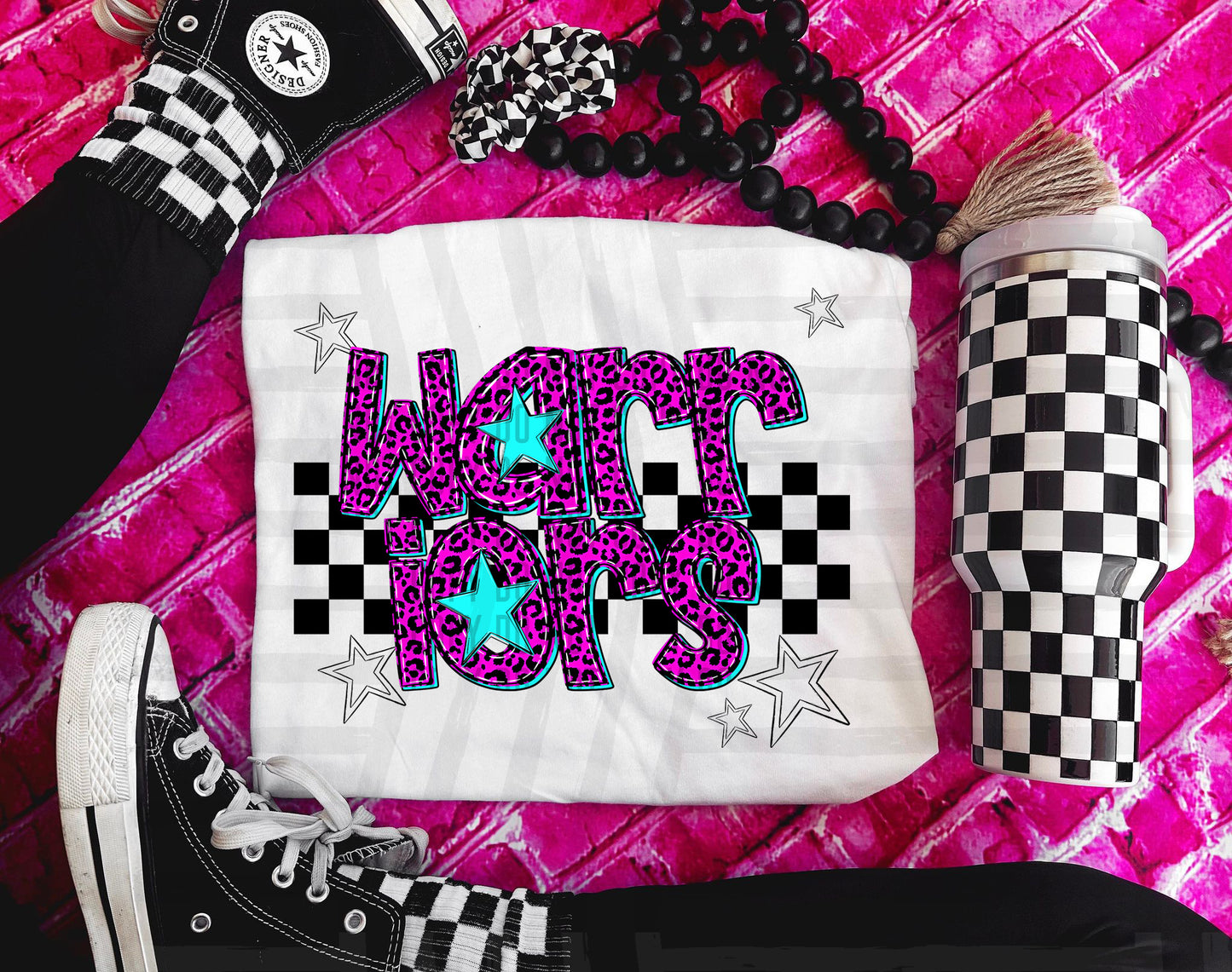 Warriors (pink neon leopard)