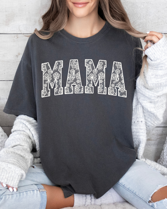 Mama White Floral