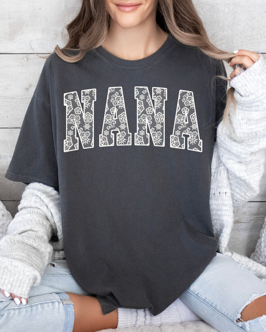 Nana White Floral