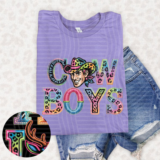 Cowboys (pink neon leopard)