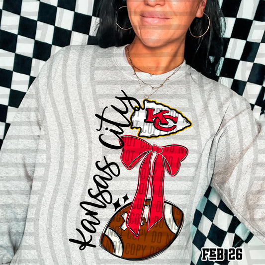 KANSAS CITY CHIEFS FOOTBALL BOW