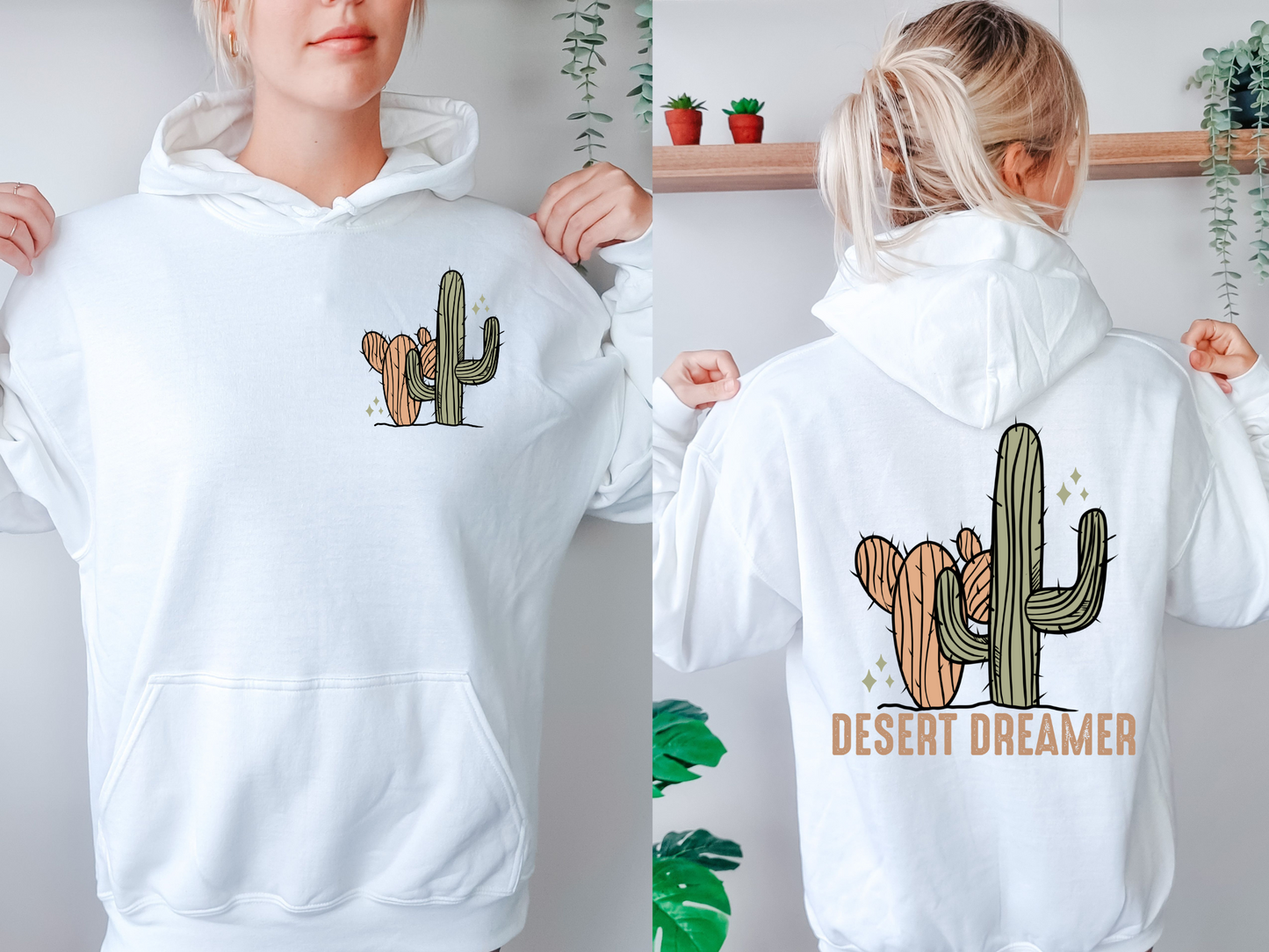 Orange and green cactus-front