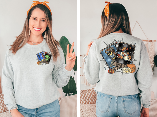 The lovers and the sheriff tarot cards-front