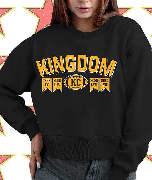 Kingdom KC Year Flags GOLD/WHITE