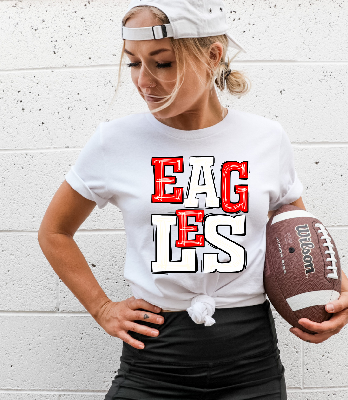 Eagles - white/red letters
