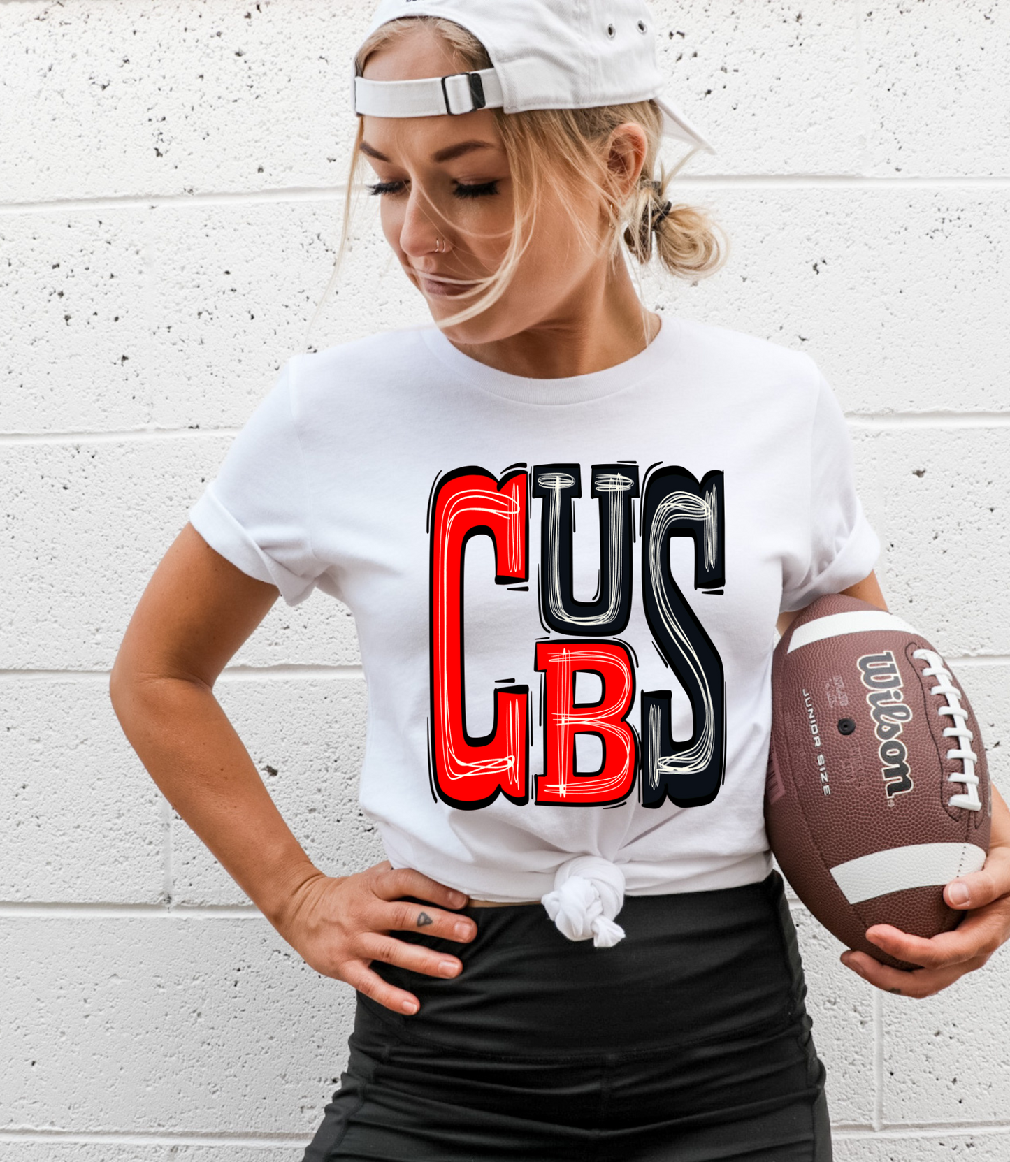 Cubs (RED/BLK) - DTF Print