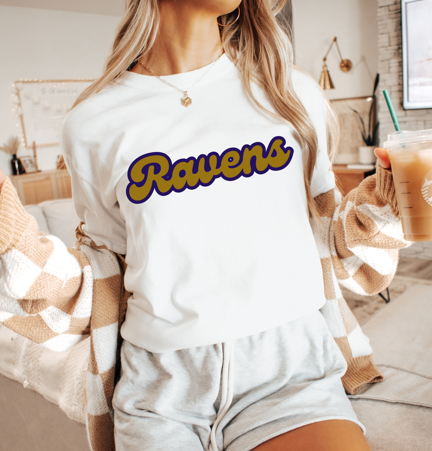 Ravens gold & purple