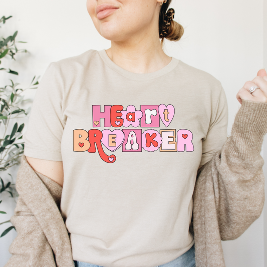 Heart Breaker Heart Letters-DTF Transfer
