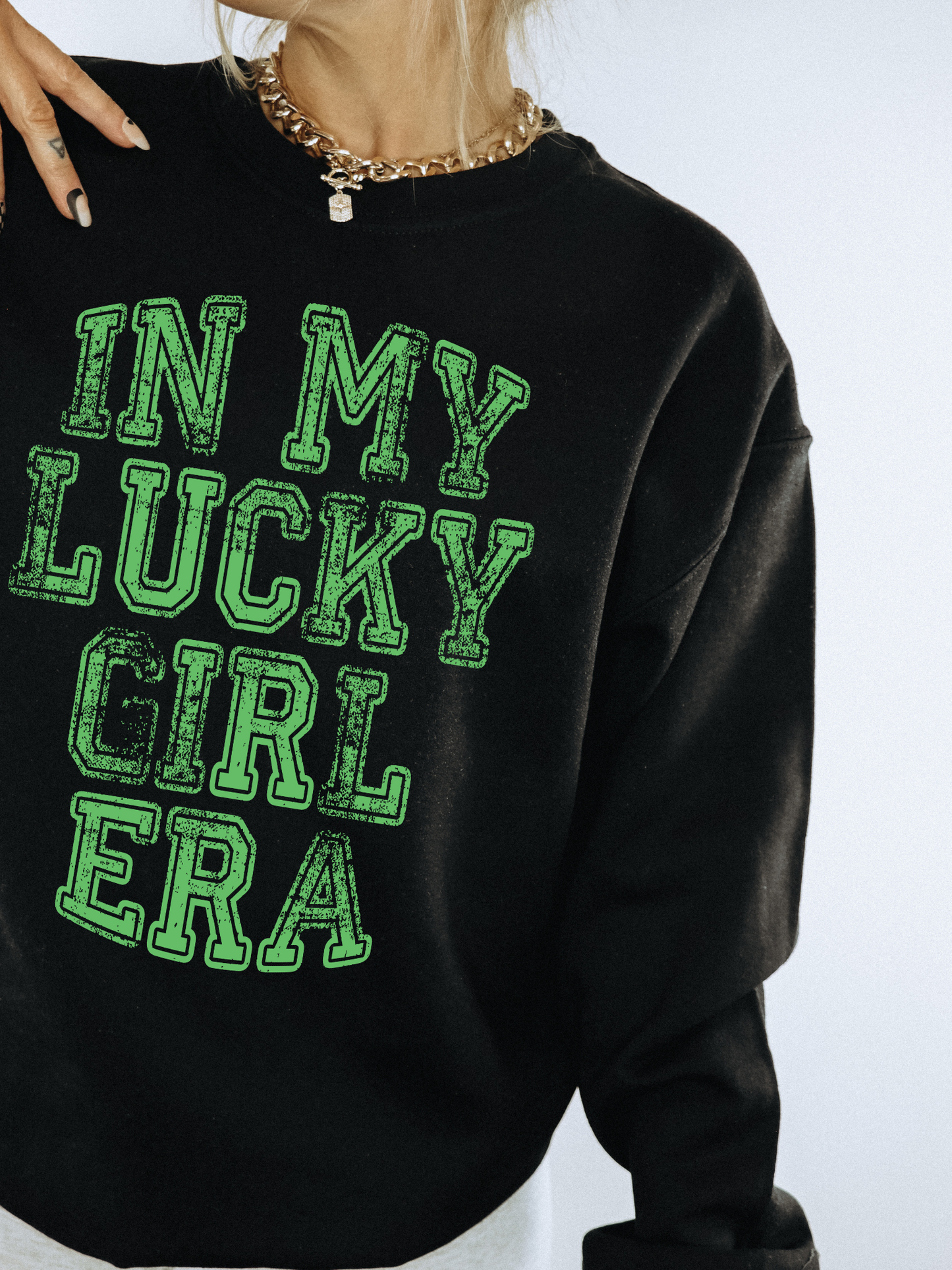 In My Lucky Girl Era Distressed
