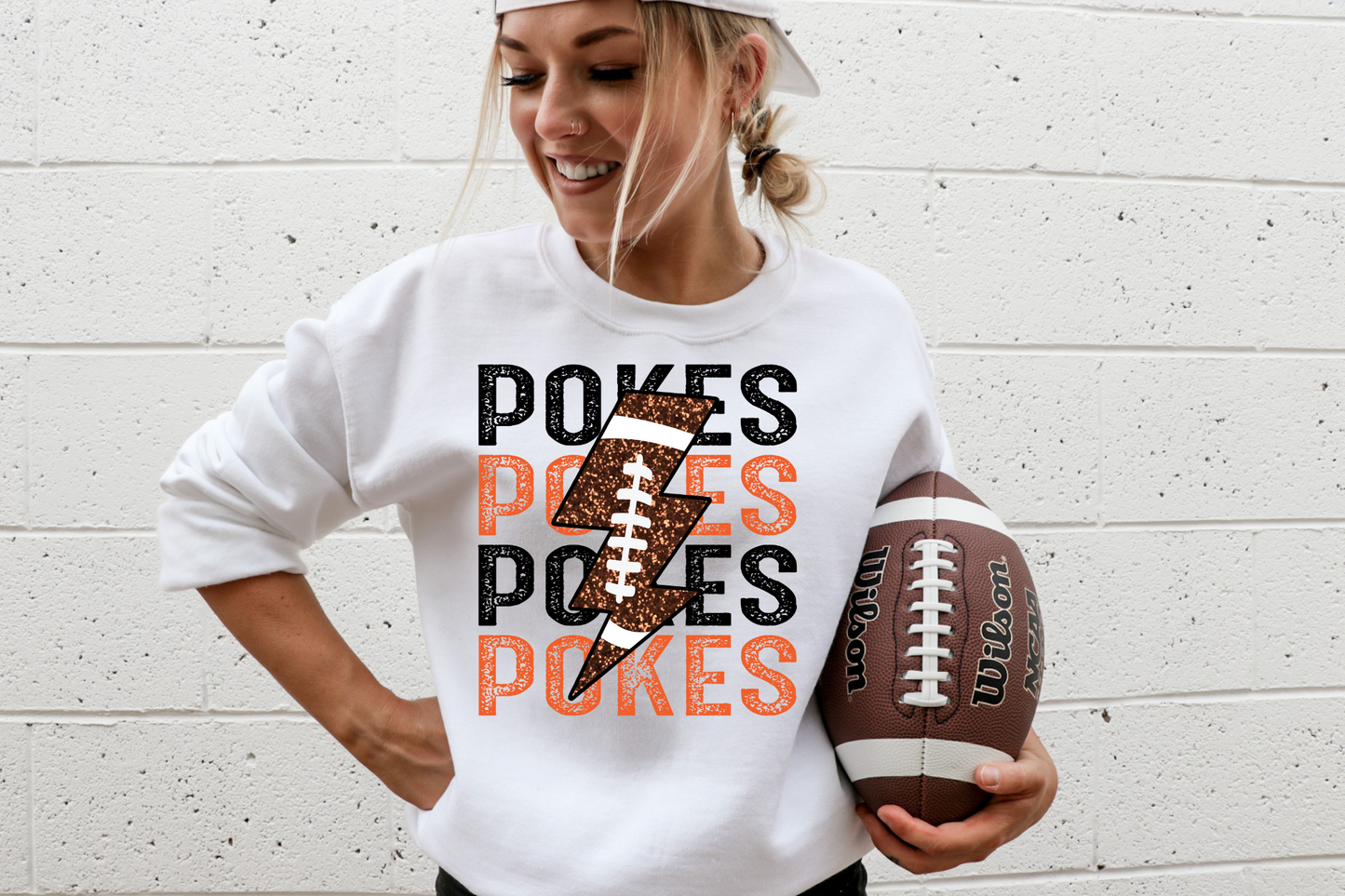 Pokes- orange and black