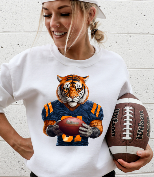 Tiger Player Orange/Blue Jersey - DTF Transfer