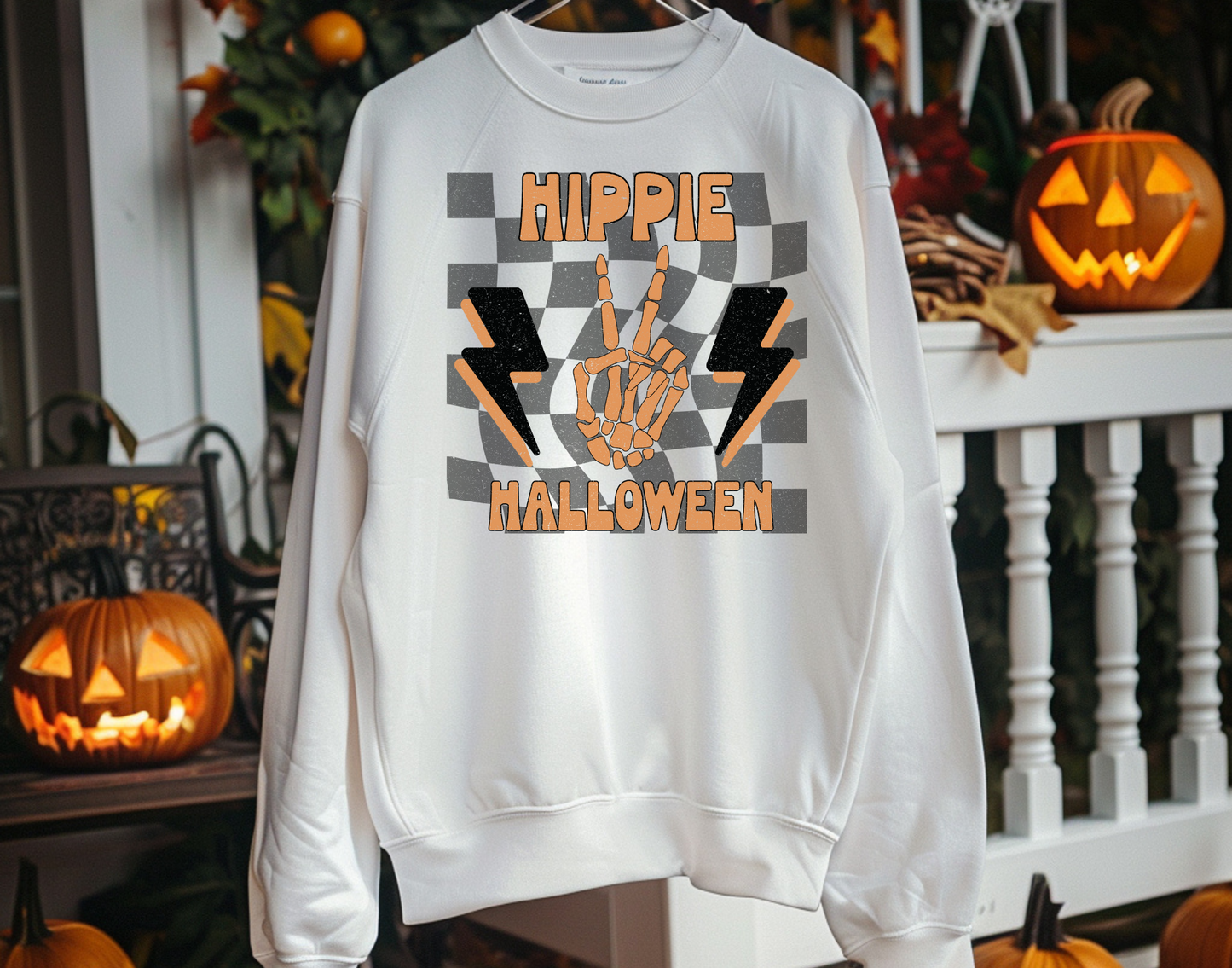 Checkered Hippie Halloween
