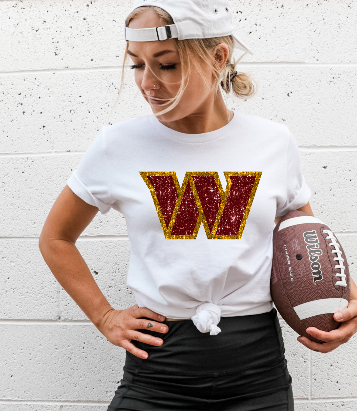 Washington W GLITTER - DTF Print