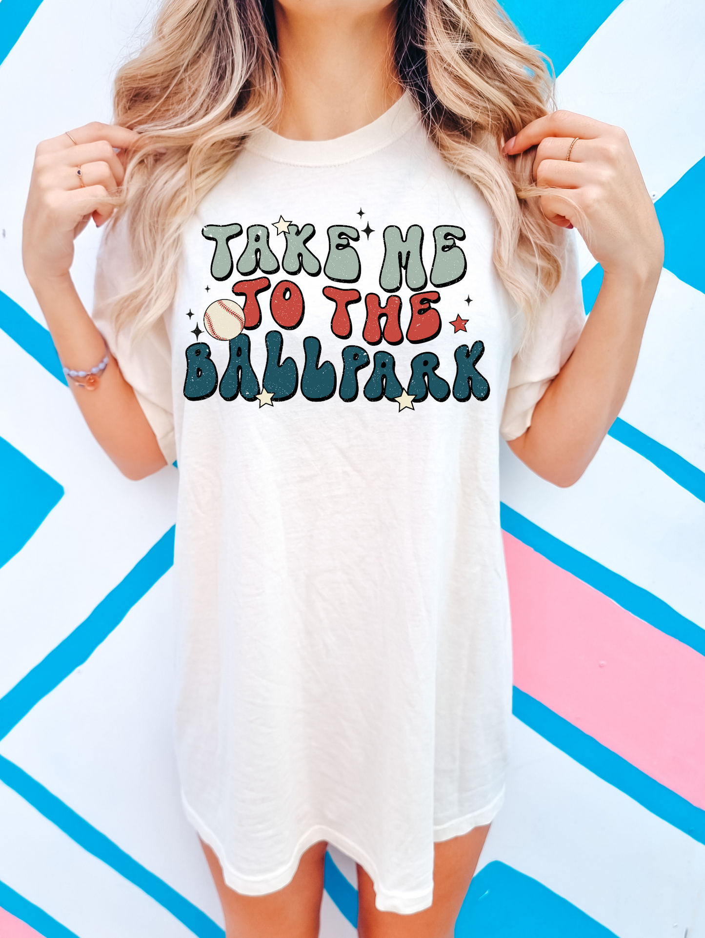 Take me to the ballpark -black sparkle