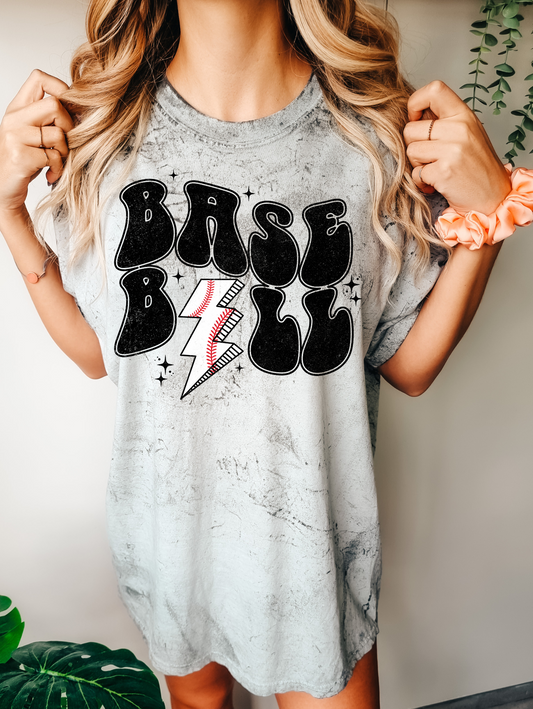 Baseball, black sparkle