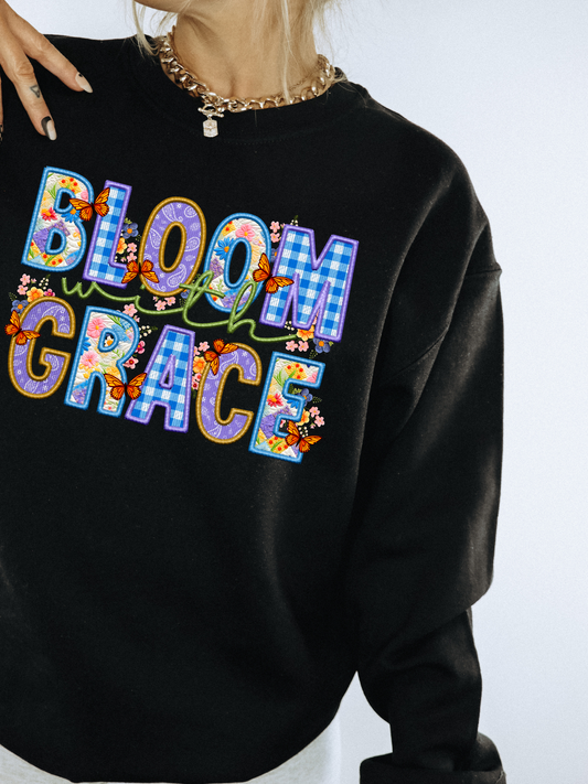 Bloom With Grace Embroidered/Butterflies