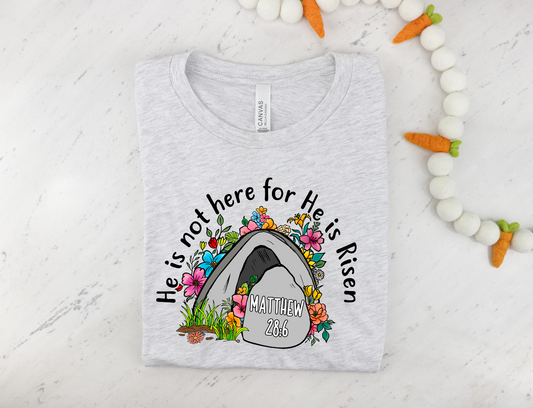 He is not here for he is risen