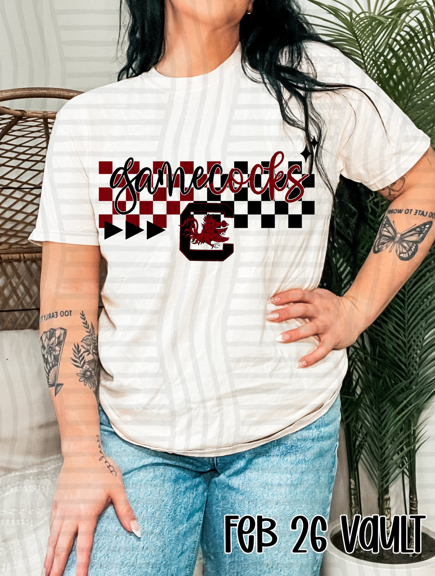 CHECKERED GAMECOCKS