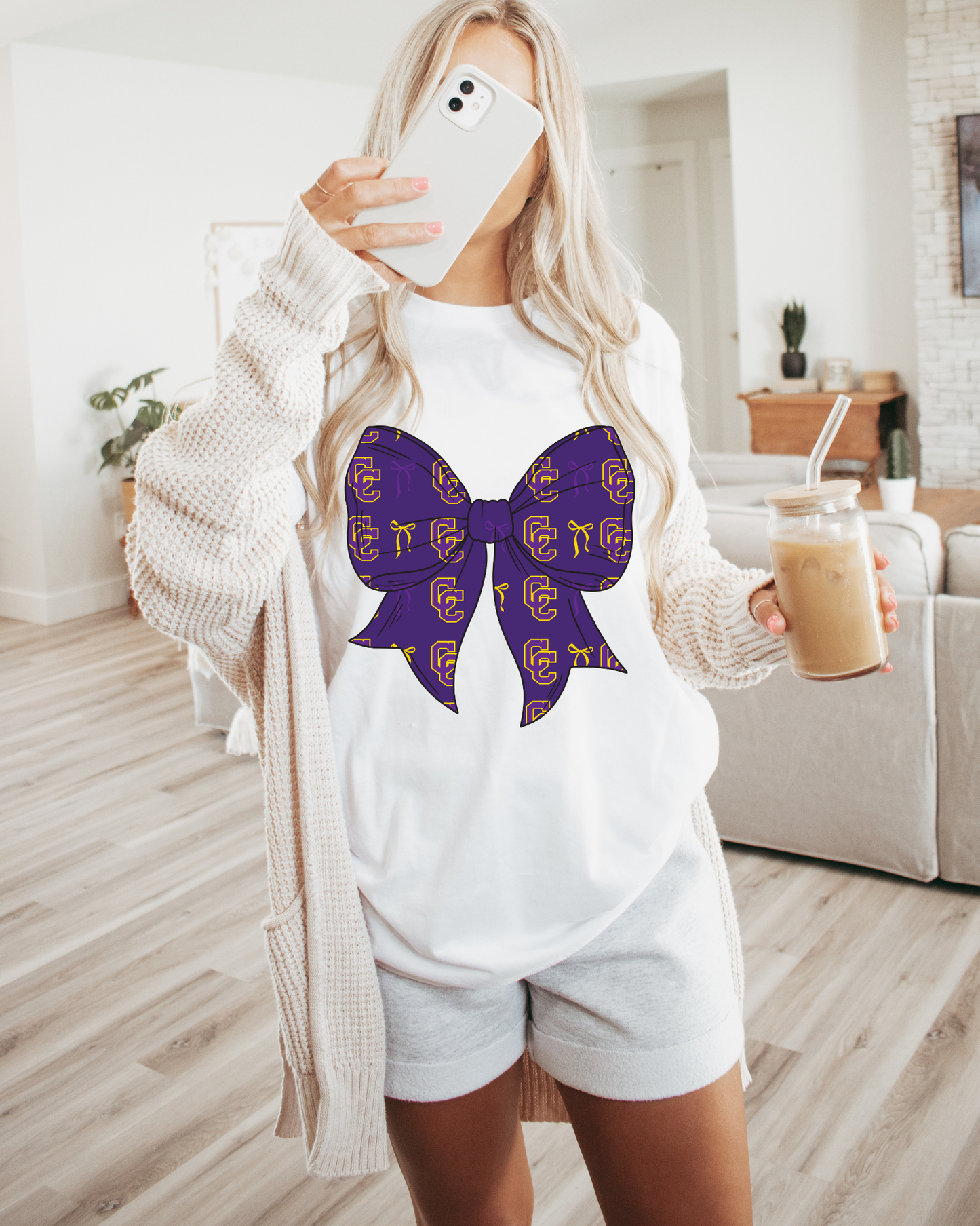 Campbell County Camels Purple Bow