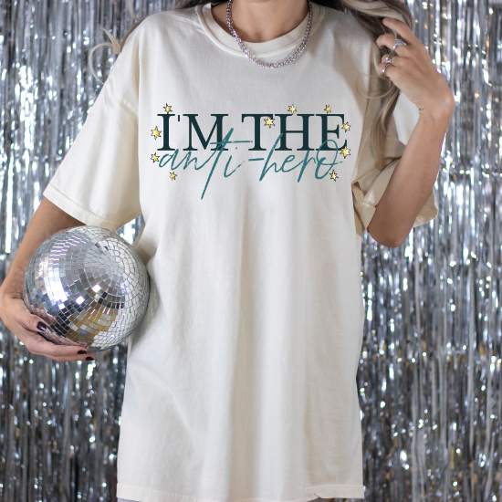 I'm The Anti-Hero Stars (BLACK/BLUE)-DTF Transfer