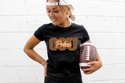 OSU Pokes- cheetah print