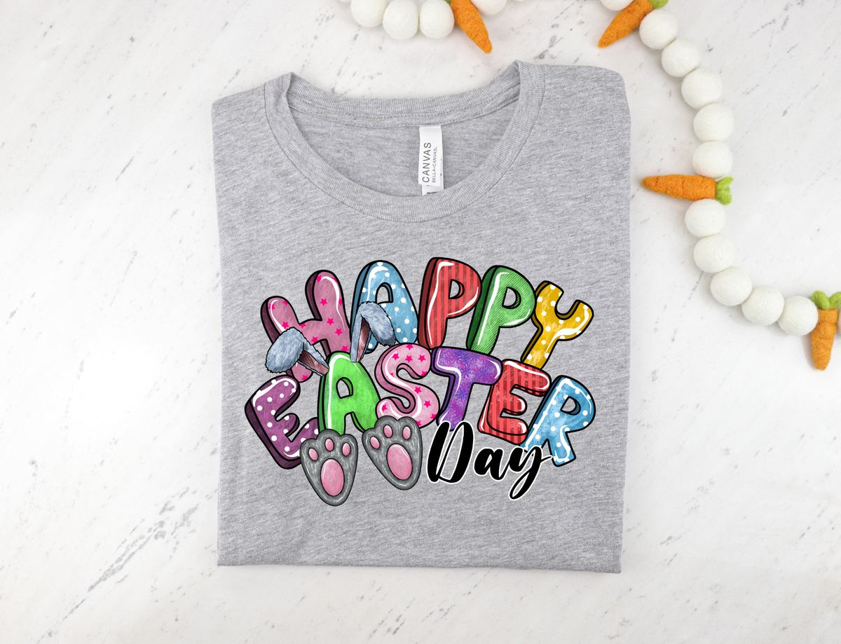 Happy Easter Day Bunny Paw