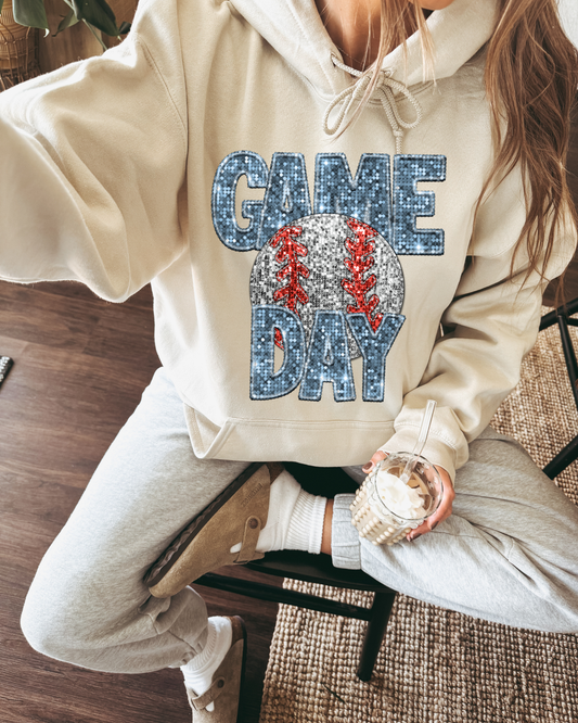 Game Day Baseball Light Blue