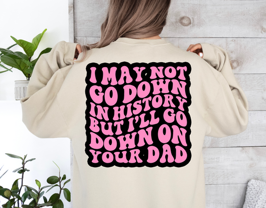 I’ll Go Down On Your Dad Pink-BACK