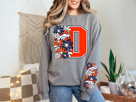 Floral Denver Broncos - SLEEVE