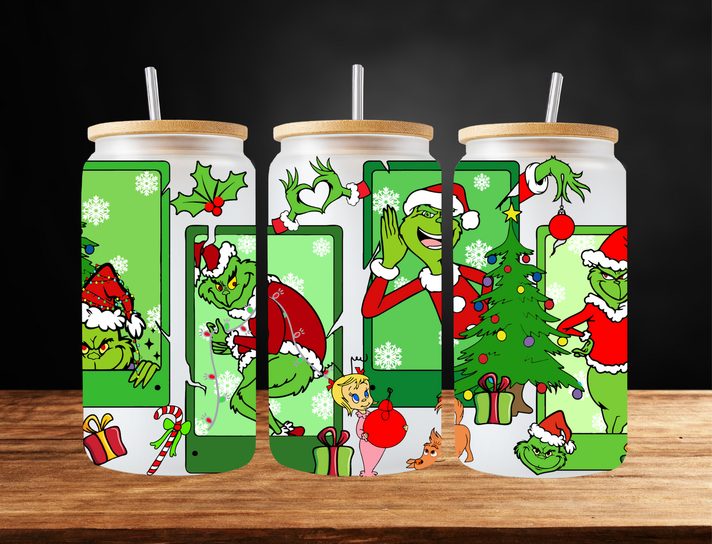 Grinch Card Collage - UV Libby Wrap