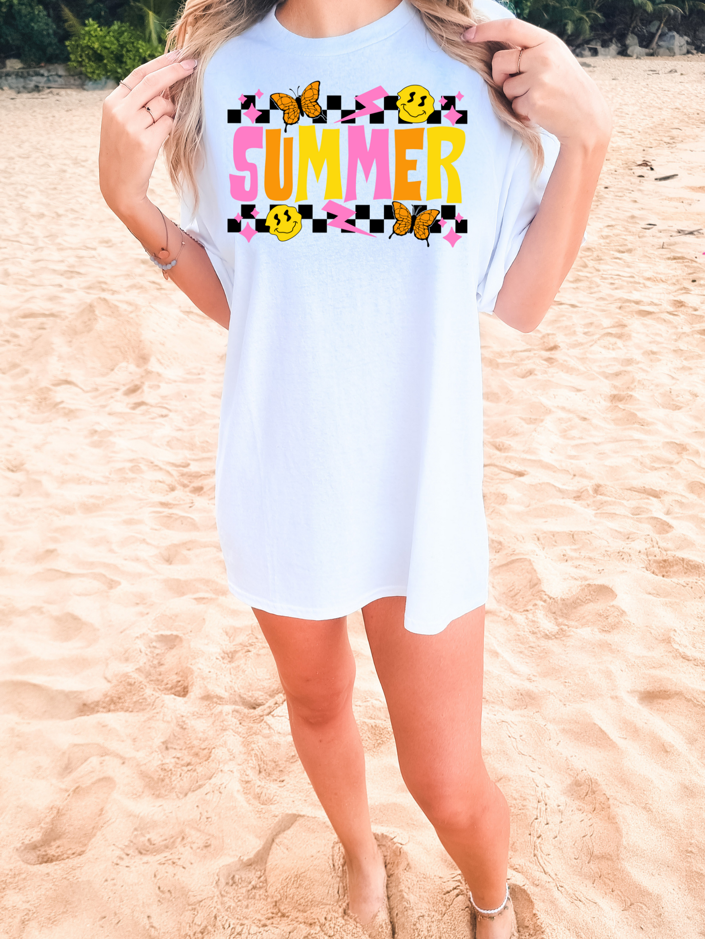 Summer Checkered Grunge