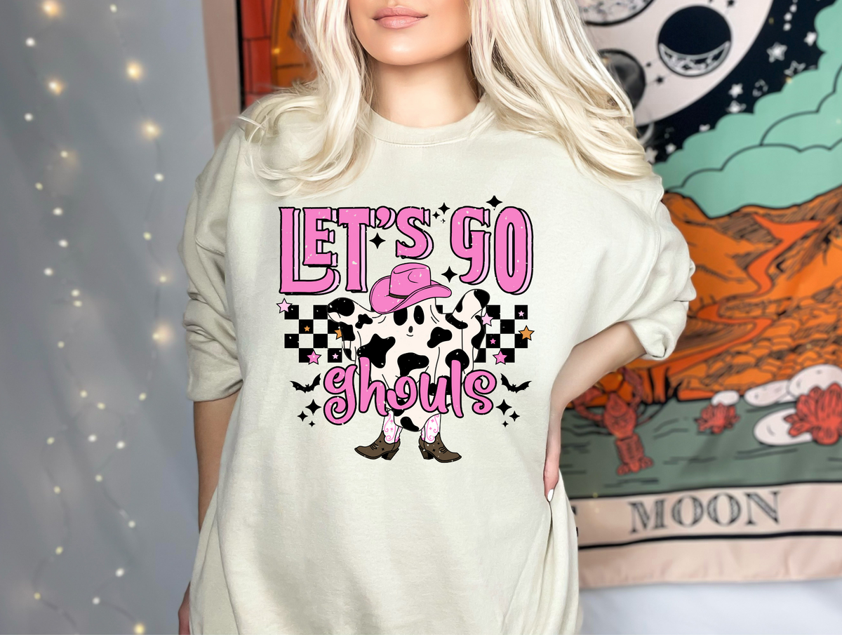 Let's go ghouls, pink and checkered