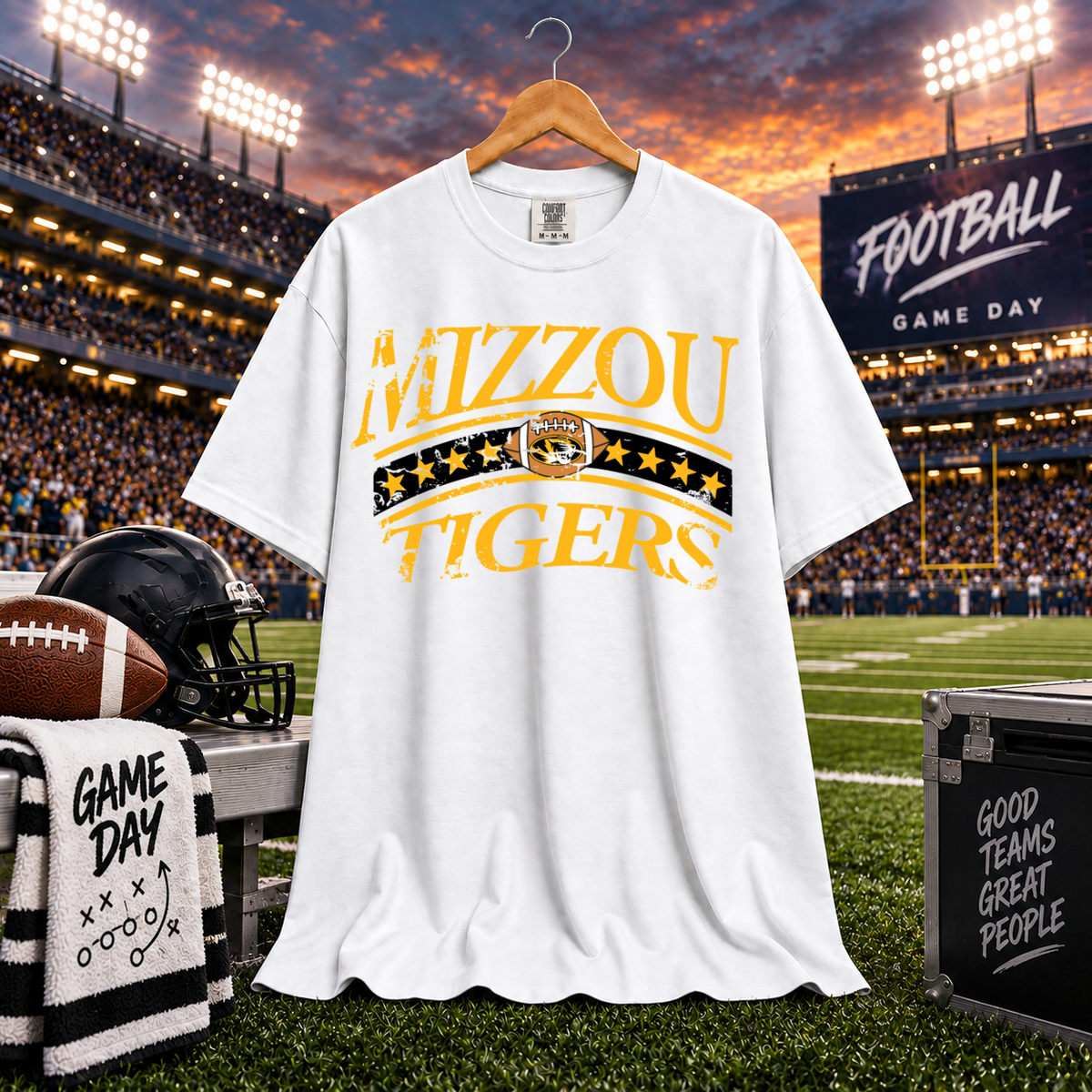 Mizzou Tigers Football Retro