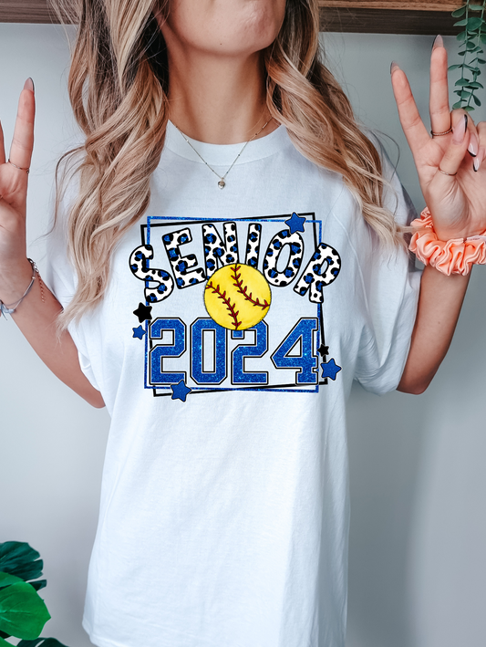 Senior 2024 - blue with softball