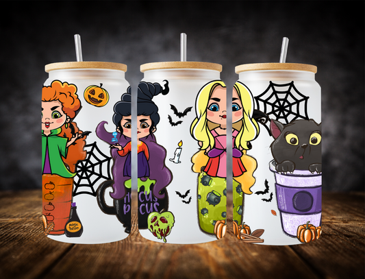 Hocus pocus witches sitting in cups - UV Libby Wrap